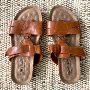 Walking Cradles leather sandals, comfort footbed size 7